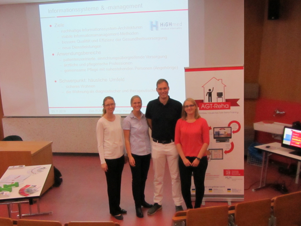 Schultertraining zum Ausprobieren - AGT-Reha auf dem Tag der offenen T&uuml;r der MHH am 3.11.2018